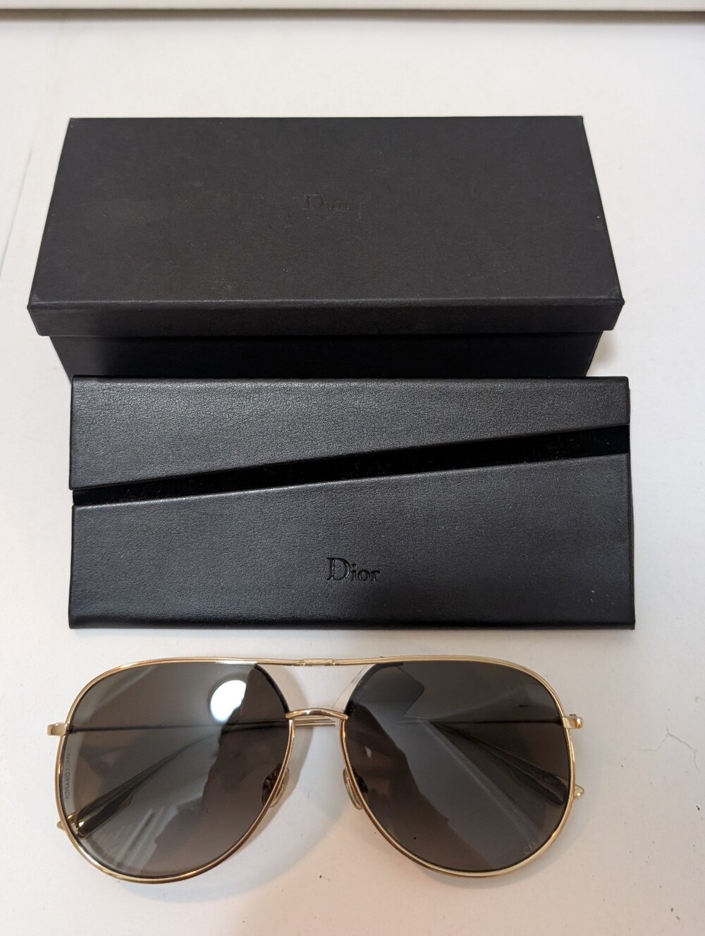 NEW NWT Christian Dior DiorbyDior Sunglasses 60mm Gold 00086